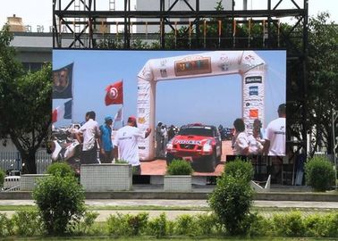 Расстояние просмотра экрана дисплея 3м СИД больших спорт на открытом воздухе с шкафом 500*500мм